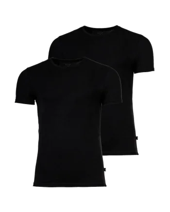 Set de tricouri uni - 2 piese, Negru