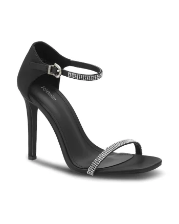 Sandale dama, Textil, Negru, Negru