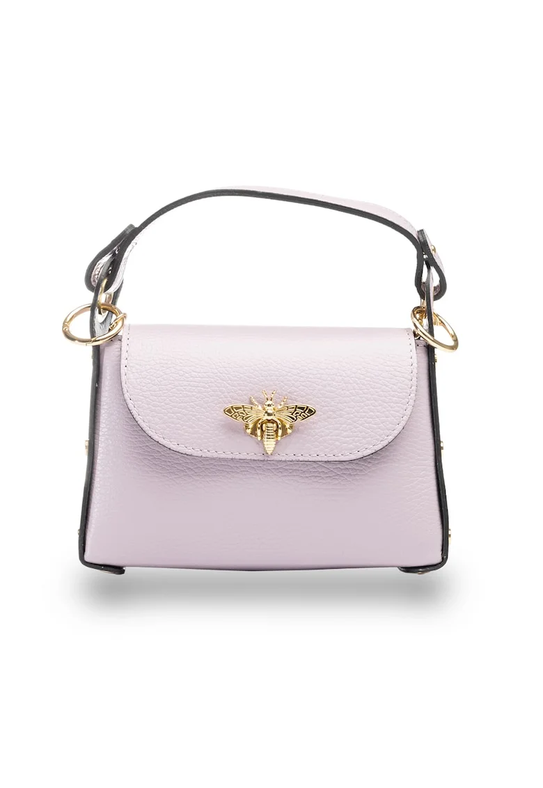 Geanta dama, piele naturala, Iris, Violet, 6*20*13