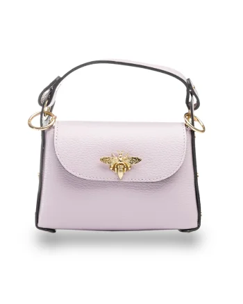 Geanta dama, piele naturala, Iris, Violet, 6*20*13