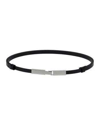 Curea skinny de piele, Negru
