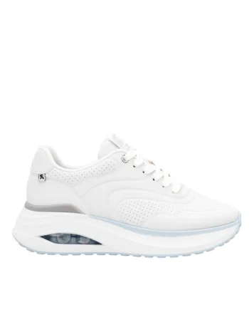 Pantofi sport, dama,  MEMOSOFT, W2700-80 alb, piele ecologica