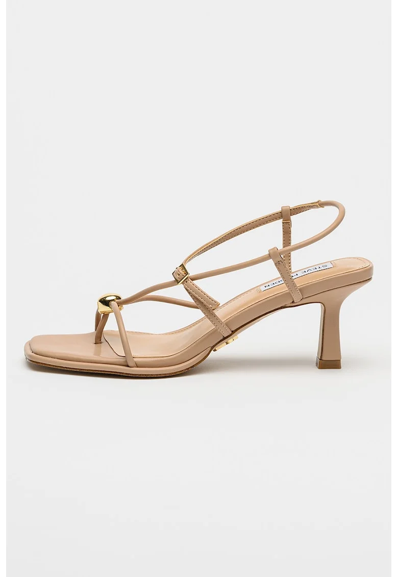 Sandale slingback cu varf patrat Jackpots, Bej