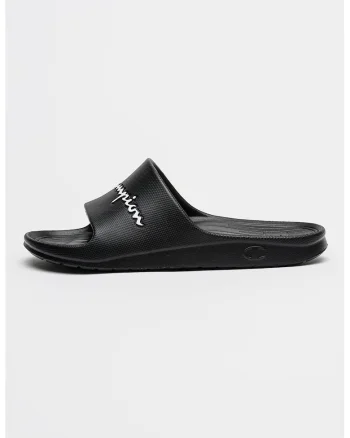 Papuci cu logo Jety, Negru