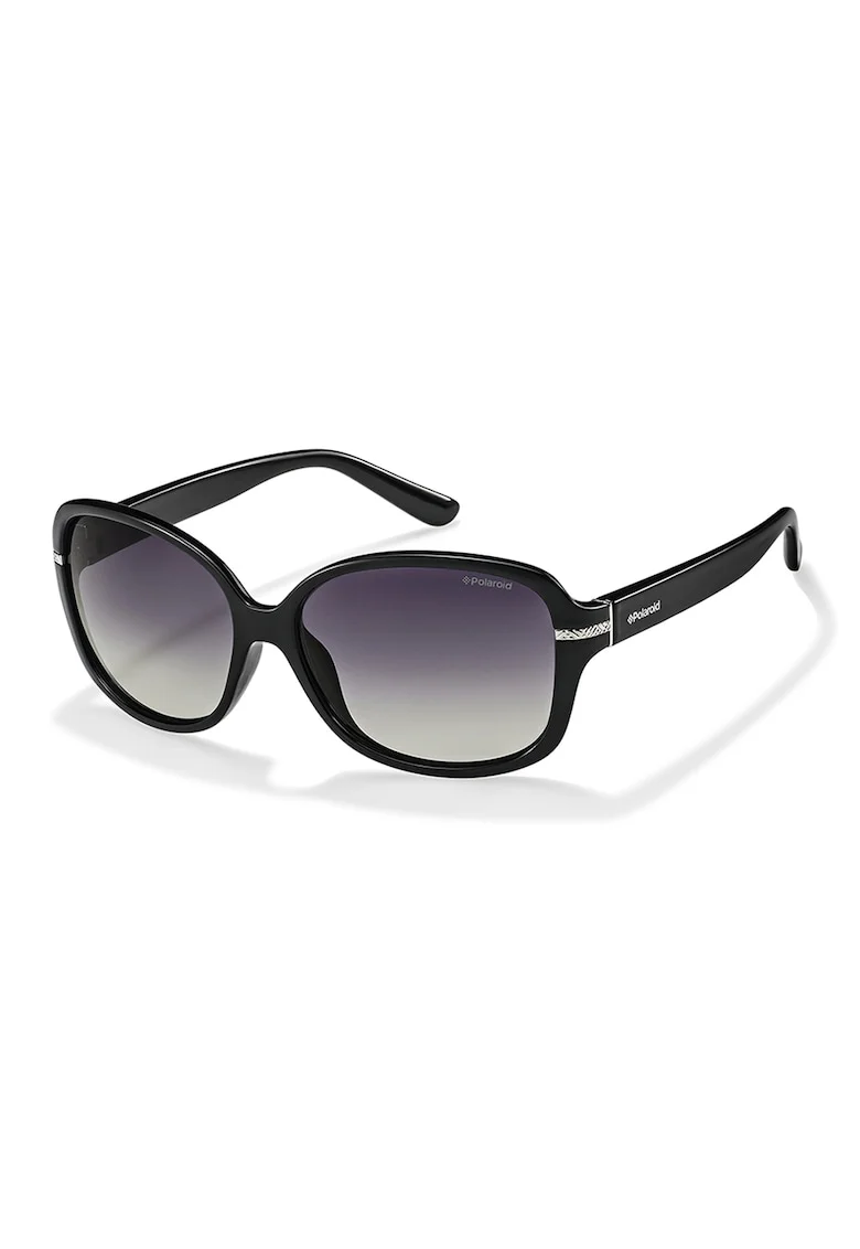 Ochelari de soare polarizati cu lentile in degrade, Negru/Violet