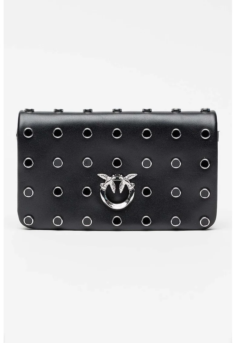 Geanta plic de piele Click Soft, Negru