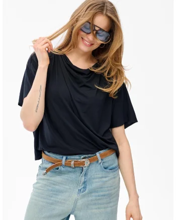 Bluza Binni cu aspect drapat