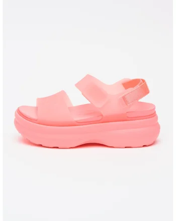 Sandale cu velcro Soho, Roz neon