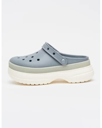 Saboti slingback demi-wedge, Albastru prafuit