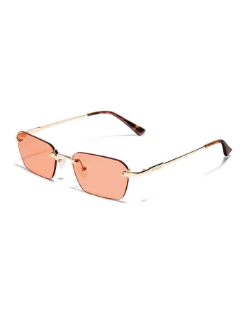 Ochelari de soare patrati unisex, Auriu
