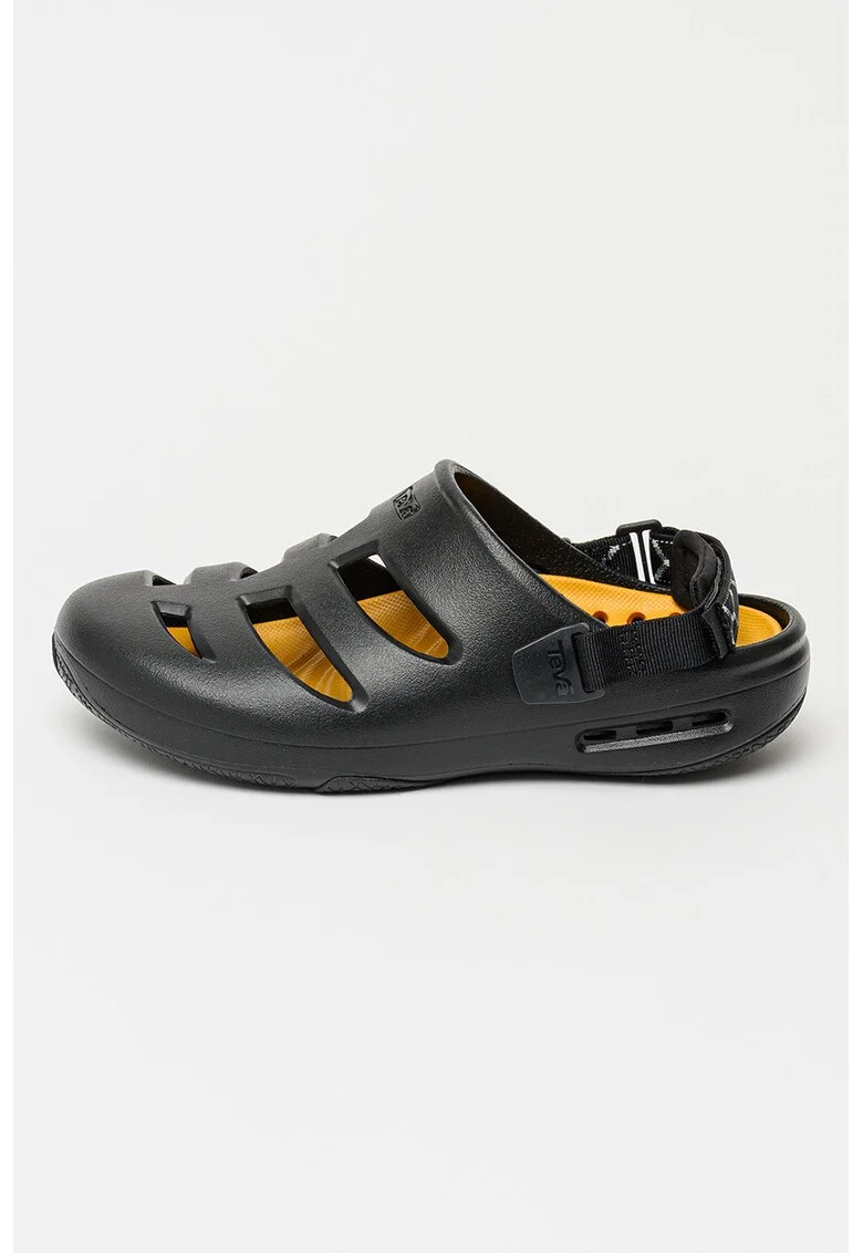 Saboti unisex cu bareta slingback Apreaqua, Negru