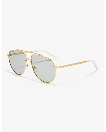 Ochelari de soare aviator unisex, Auriu