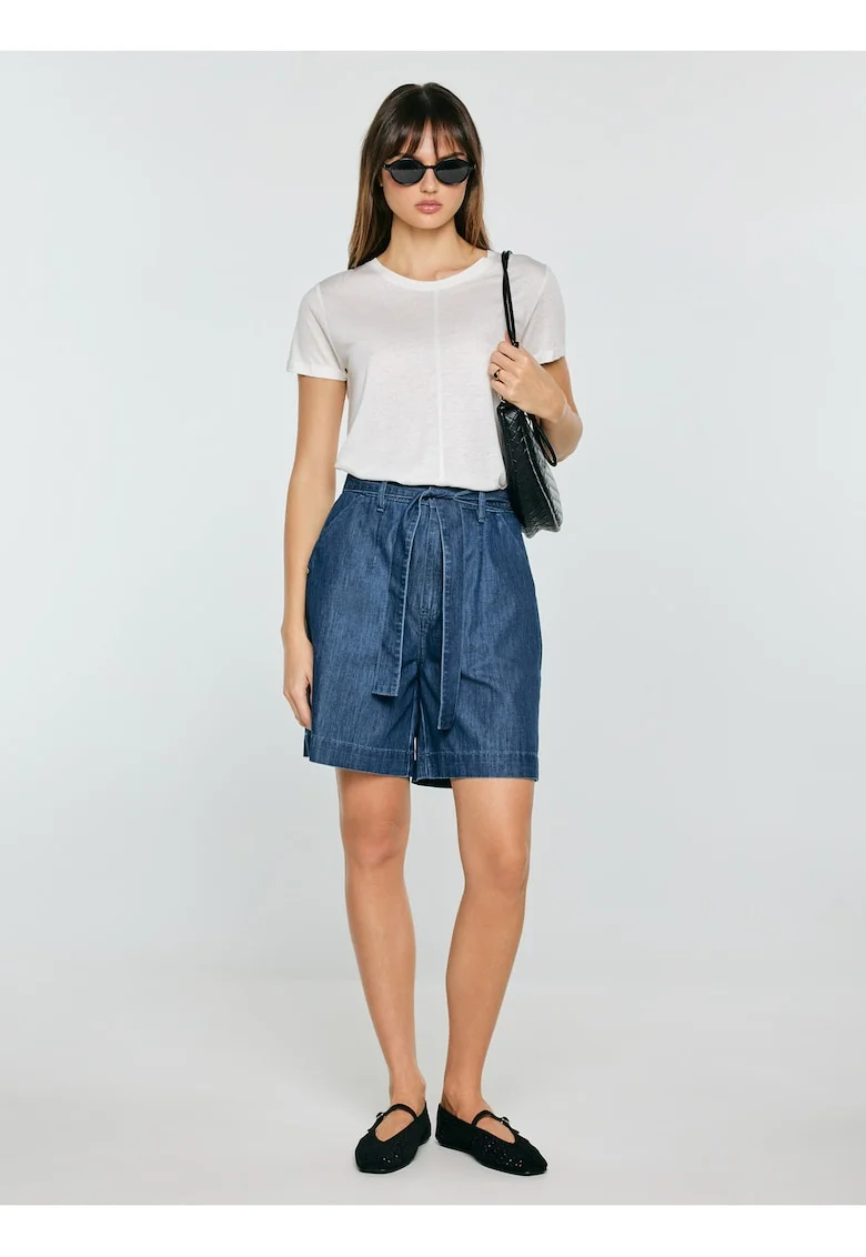 Tricou din amestec de in Otria, Alb