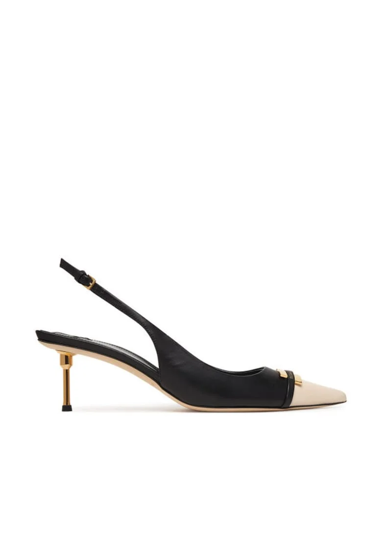 Pantofi dama,  piele naturala, toc stiletto, negru
