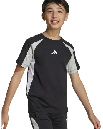 Tricou de bumbac cu maneci raglan, Negru/Alb murdar