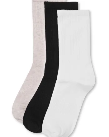 Sosete dama  set 3 perechi, multicolor, bumbac moale, lungi