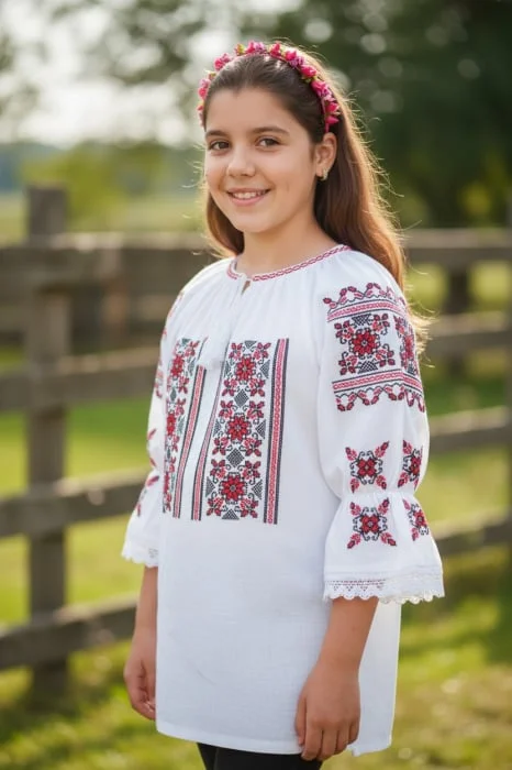 Ie traditionala fetite Melania 5