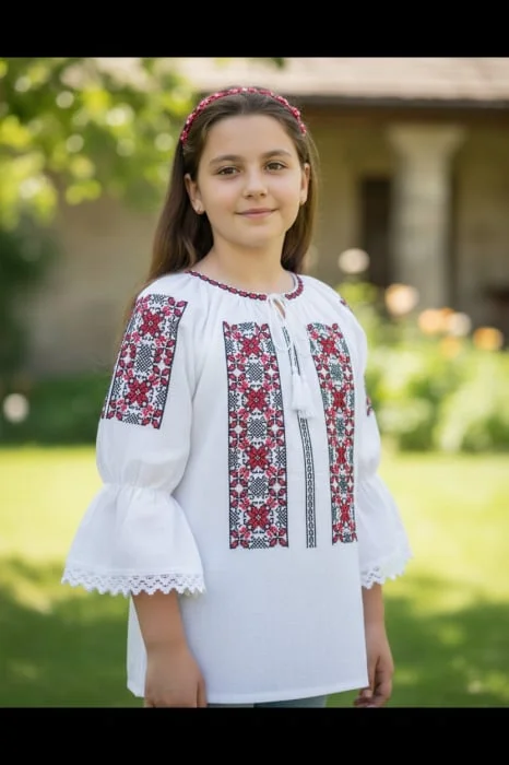 Ie traditionala fetite Melania 6