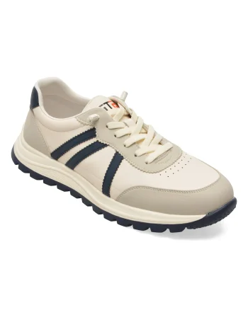 Pantofi sport BITE THE BULLET albi, A86009, din piele naturala