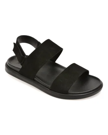 Sandale BITE THE BULLET negre, AL2693, din piele intoarsa