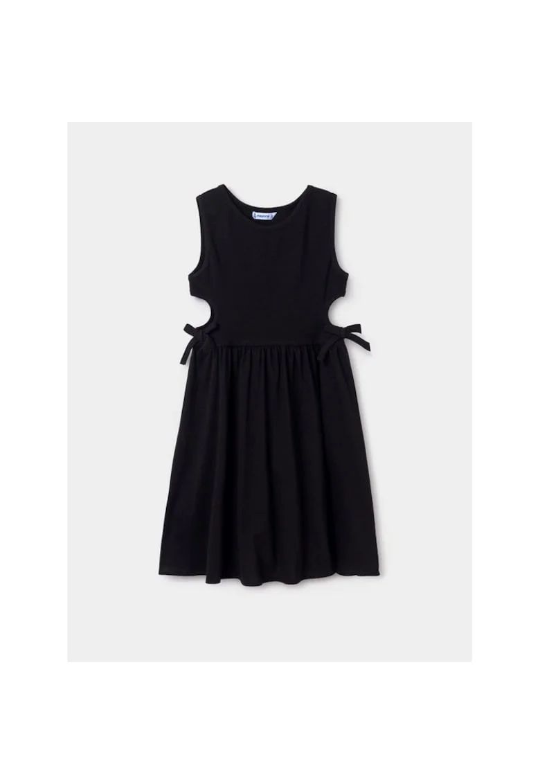 Rochie fete,  142024, Negru, Bumbac