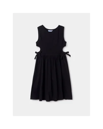 Rochie fete,  142024, Negru, Bumbac