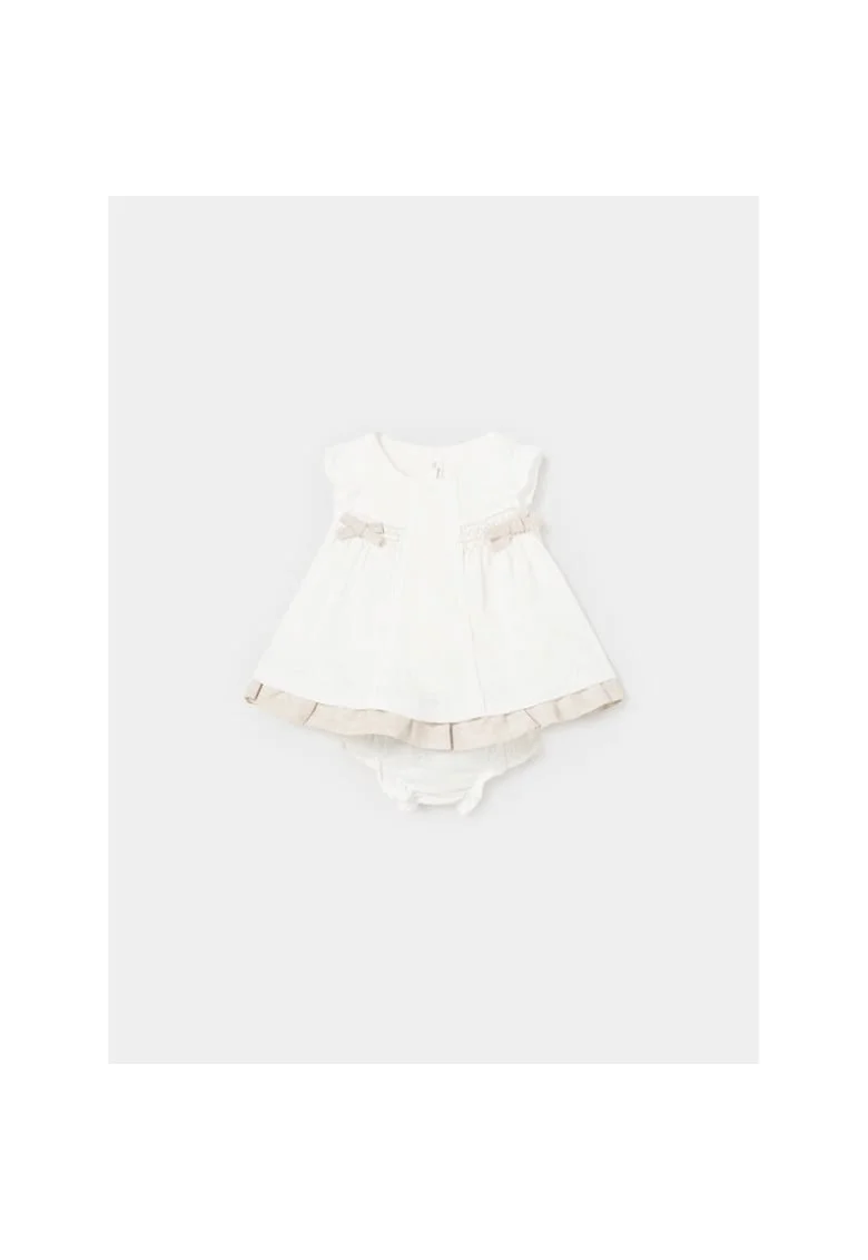 Rochie fete,  30055, Ecru, Bumbac