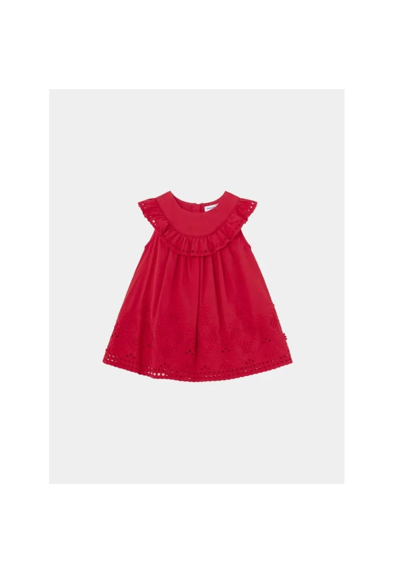 Rochie fete,  12860, Rosu, Bumbac