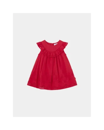 Rochie fete,  12860, Rosu, Bumbac