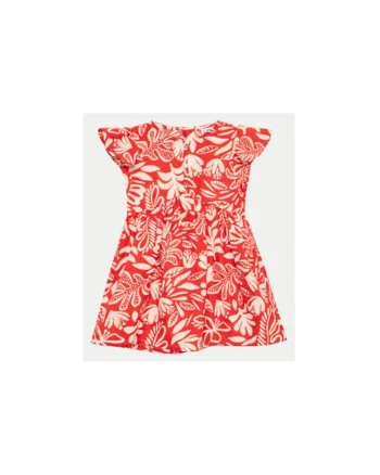Rochie fete,  013706, Rosu, Poliester,