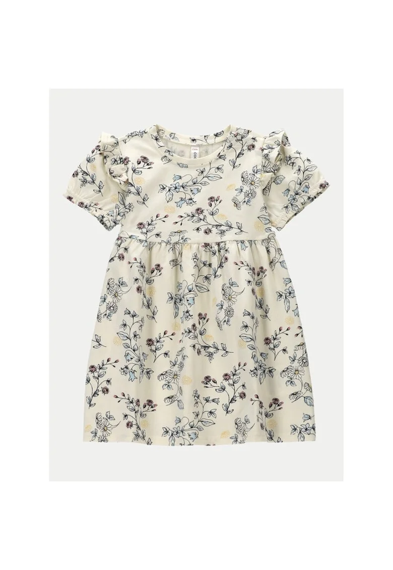 Rochie fete,  49477, Ecru, Bumbac