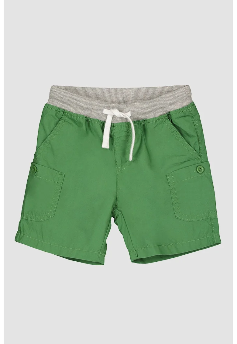 Bermude cu buzunare oblice, Verde