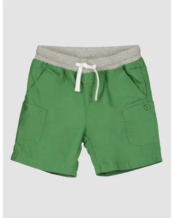 Bermude cu buzunare oblice, Verde