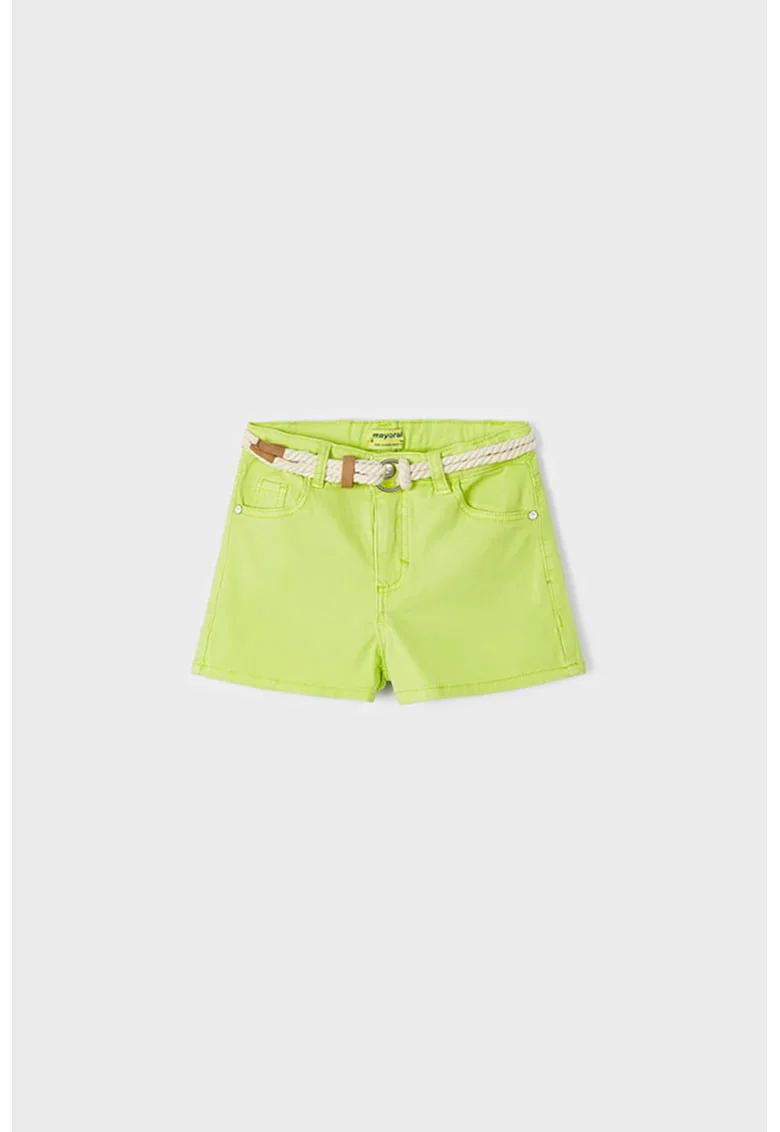 Blugi scurti cu o curea, Verde lime