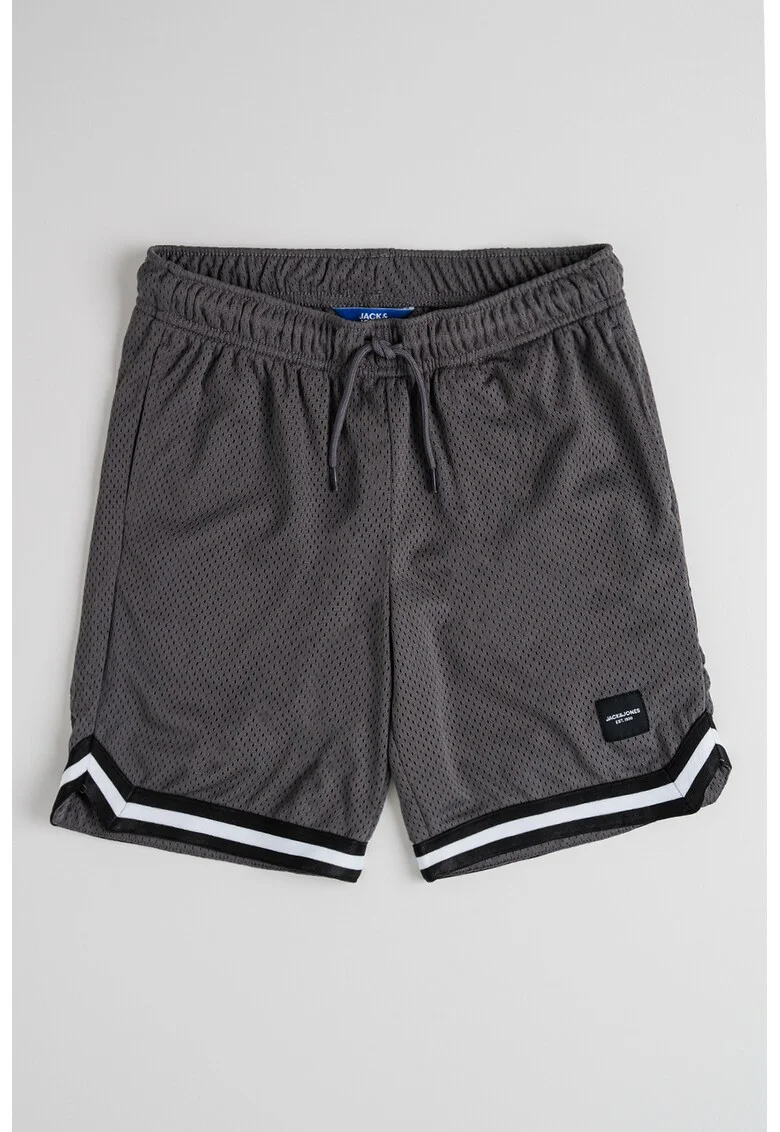Pantaloni scurti din plasa Karl, Gri inchis