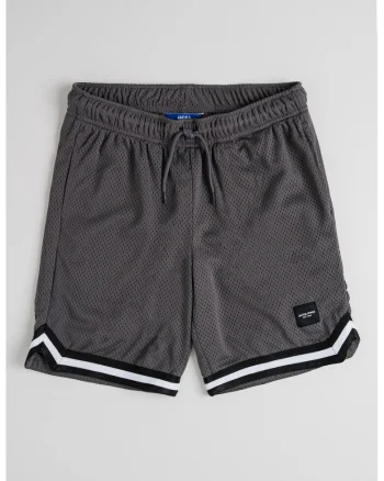 Pantaloni scurti din plasa Karl, Gri inchis