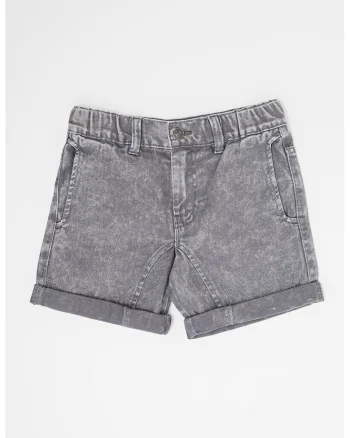 Blugi scurti cu talie elastica, Gri