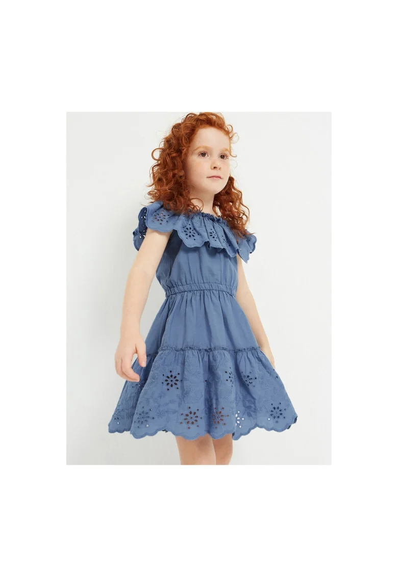 Rochie fete,  302078813, Bumbac, Ecru, Ecru