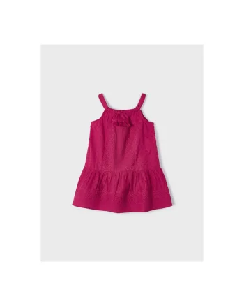 Rochie fete,  302079186, Bumbac, Visiniu, Visiniu