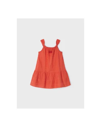Rochie fete,  302079216, Bumbac, Portocaliu, Portocaliu