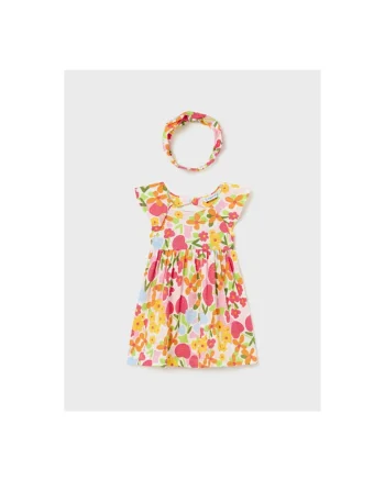 Rochie fete,  302066858, Bumbac, Multicolor, Multicolor
