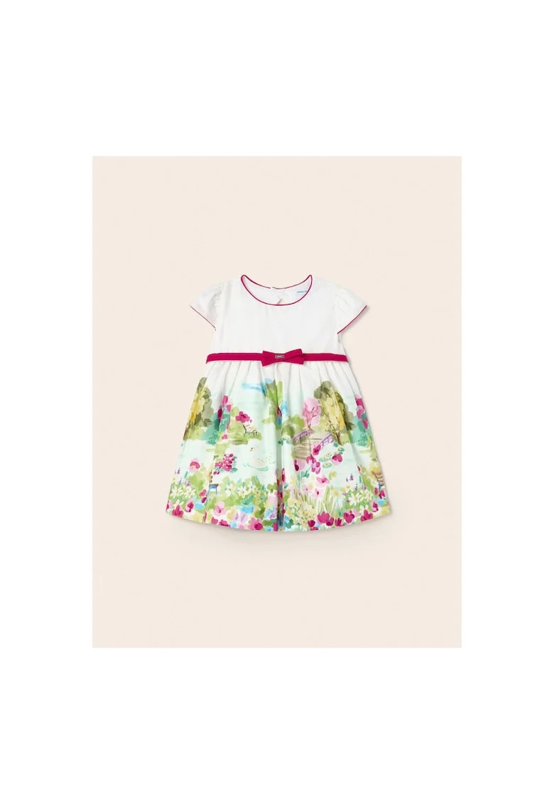 Rochie fete,  302066476, Bumbac, Alb, Alb