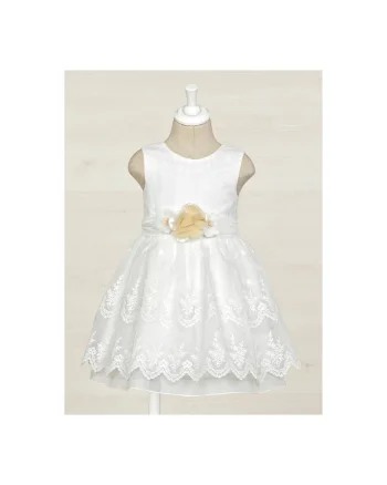 Rochie fete,  302199532, Poliester, Alb, Alb