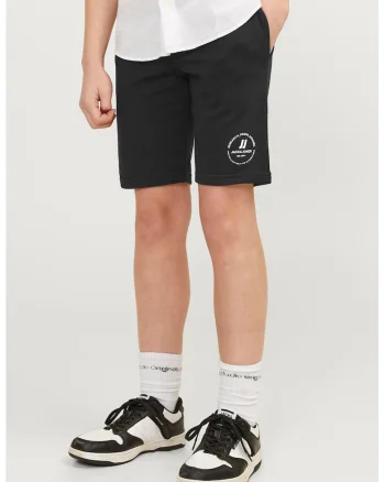 Bermude slim fit cu banda elastica in talie Swift, Negru