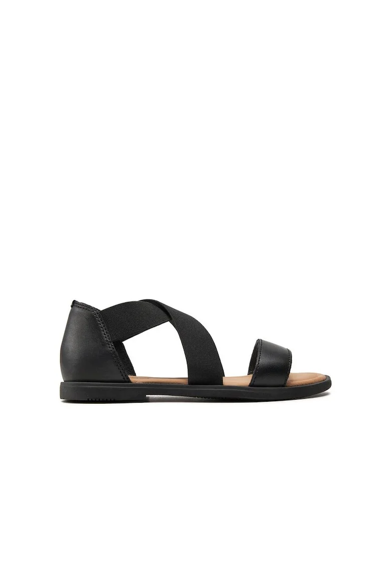 Sandale copii,  590559, Piele naturala, Negru,