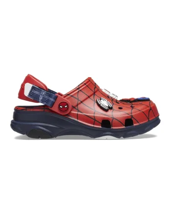 Saboti cu design Spiderman, Rosu/Bleumarin