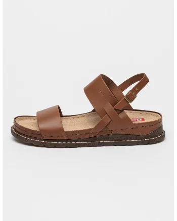 Sandale slingback de piele, Maro scortisoara