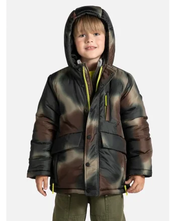 Geaca sport de iarna  pentru baieti, matlasata, poliester, multicolor