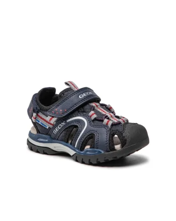 Sandale copii,  209387575, Piele ecologica, Albastru marin, Bleumarin