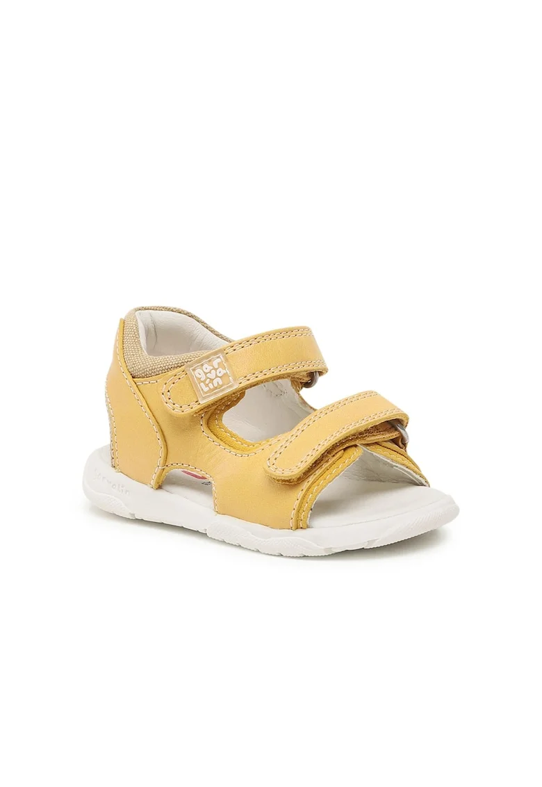 Sandale copii,  302657360, Piele naturala, Galben, Galben
